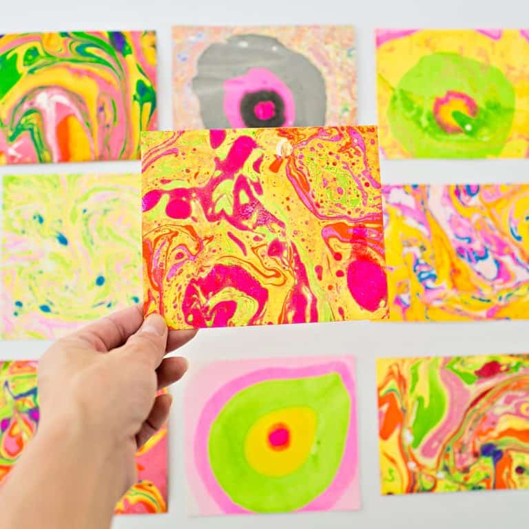 EASY DIY PAPER MARBLING AT HOME hello, Wonderful