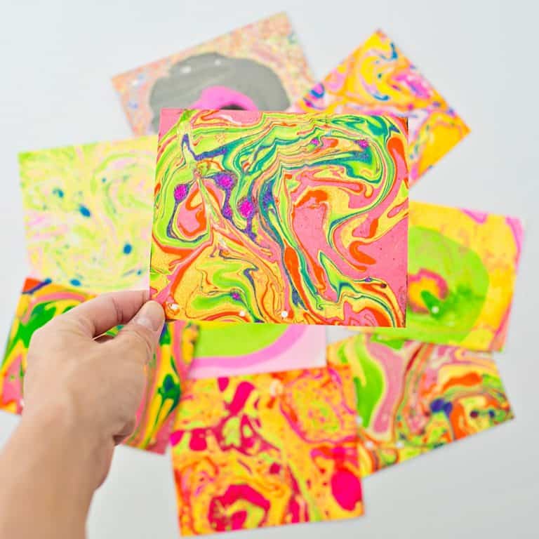 EASY DIY PAPER MARBLING AT HOME hello, Wonderful