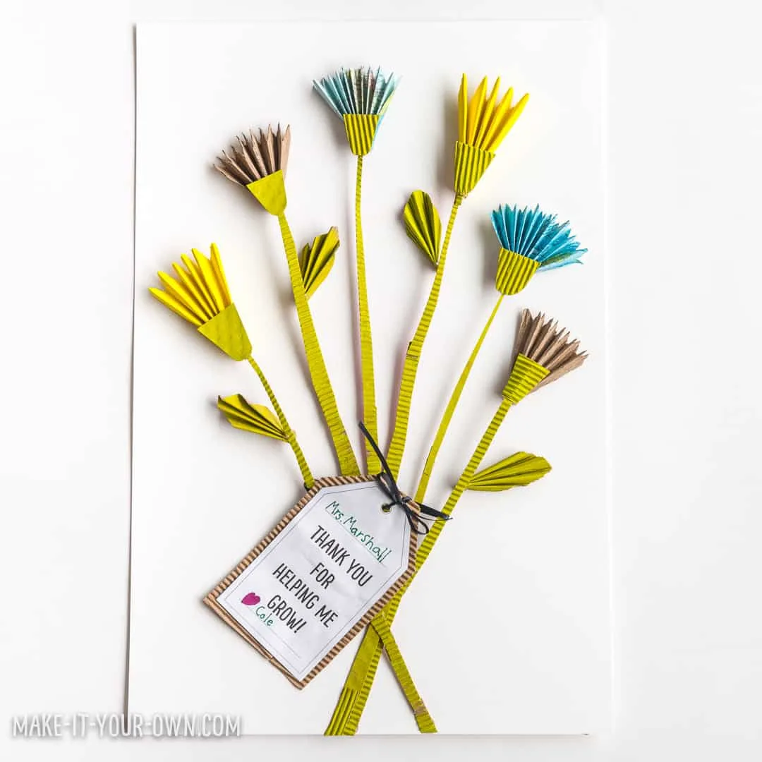 Simple Paper Clip Florals DIY Recycled Crafts