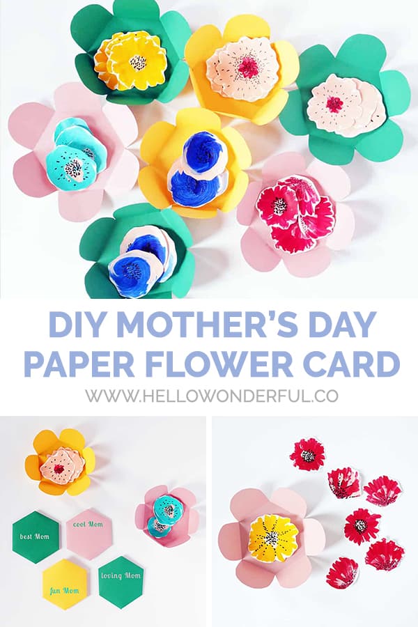 DIY Paper Flower Mother's Day Card