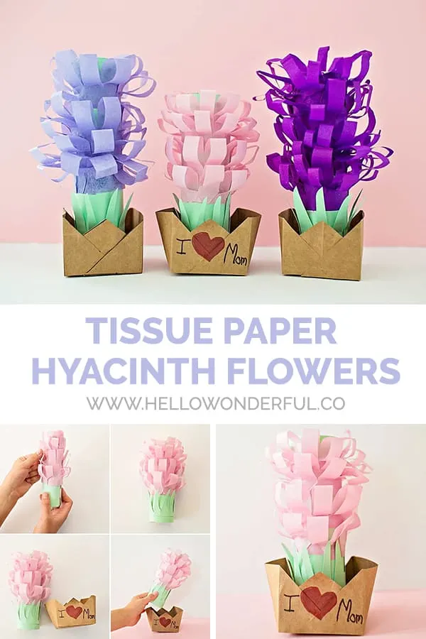 Tissue Paper Hyacinth Flowers