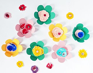 Dora Mother's Day Tissue Paper Flower Craft