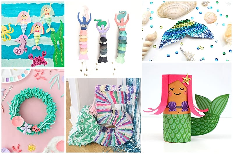 19 Mermaid Craft Ideas for Kids to Make this Weekend