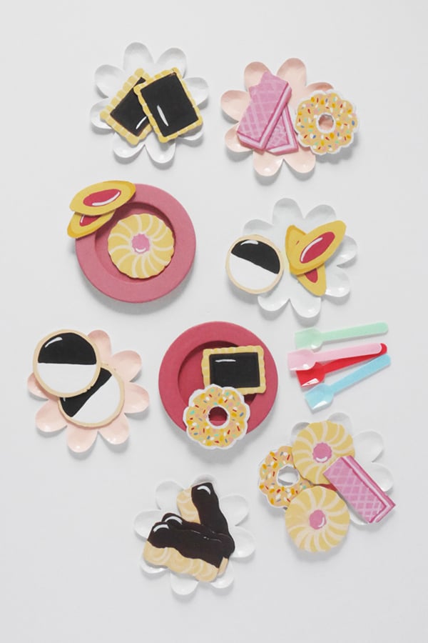 DIY your own set of adorable pretend play cookies from cardboard. A great recycled craft for kids!