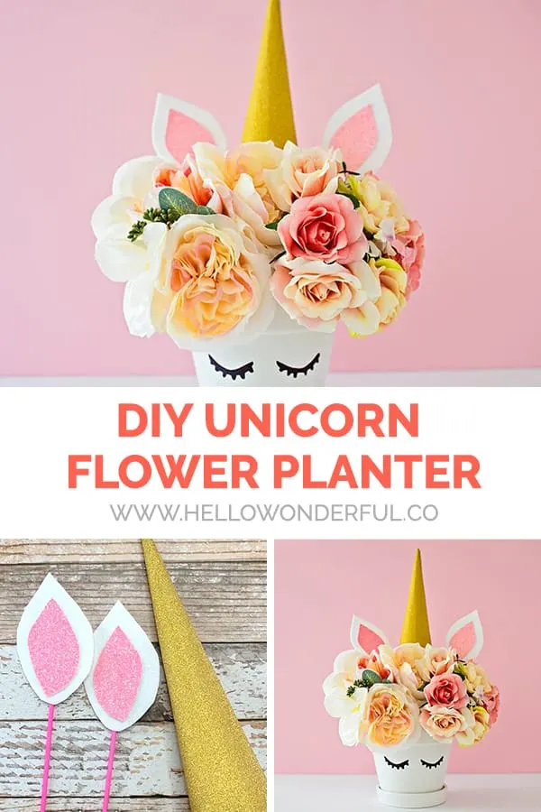 DIY Unicorn Flower Planter