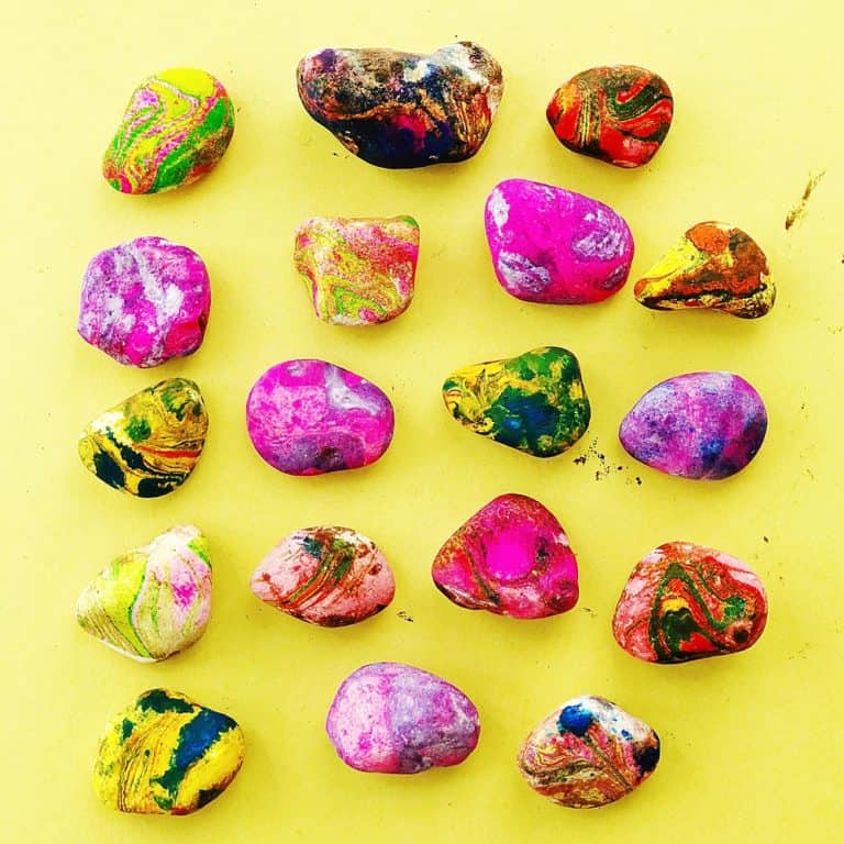 HOW TO MARBLE ROCKS WITH PAINT hello, Wonderful