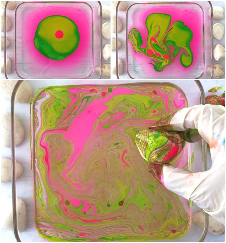HOW TO MARBLE ROCKS WITH PAINT - hello, Wonderful