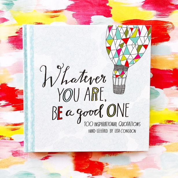 This cute homemade card and beautiful book of illustrated quotations makes the perfect teacher's gift!