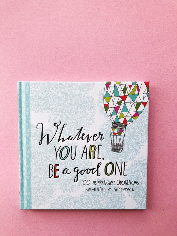 This cute homemade card and beautiful book of illustrated quotations makes the perfect teacher's gift!