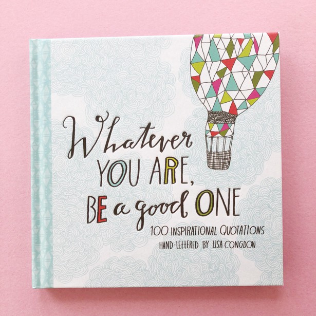 This cute homemade card and beautiful book of illustrated quotations makes the perfect teacher's gift!