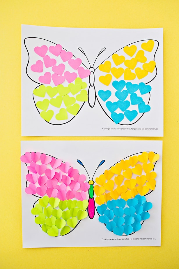 How To Make Paper Art Butterflies