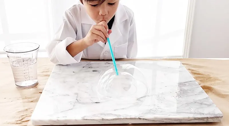 Blowing bubbles for science