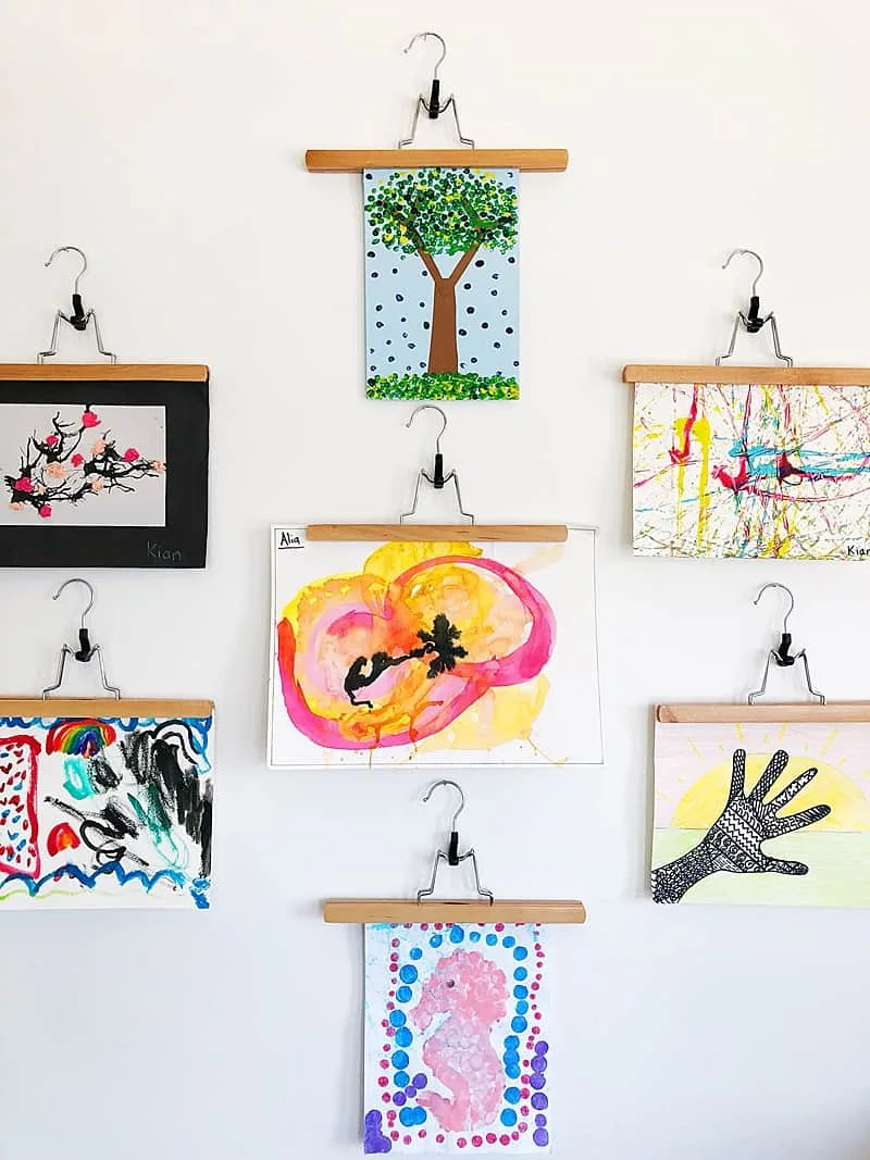 Create an Instant Gallery With Your Kids' Art - Without Making Any