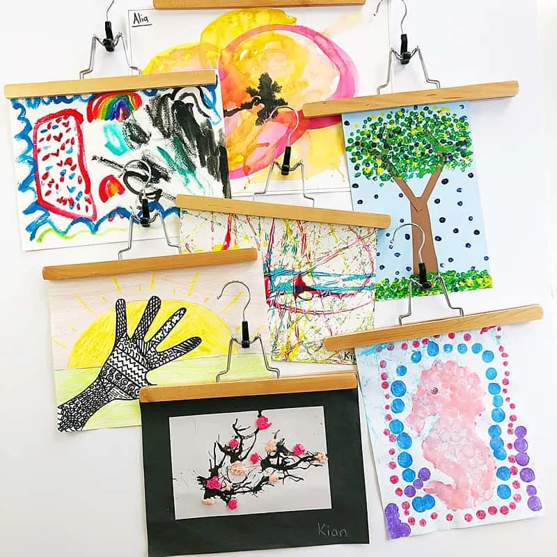 Create an Instant Gallery With Your Kids' Art - Without Making Any