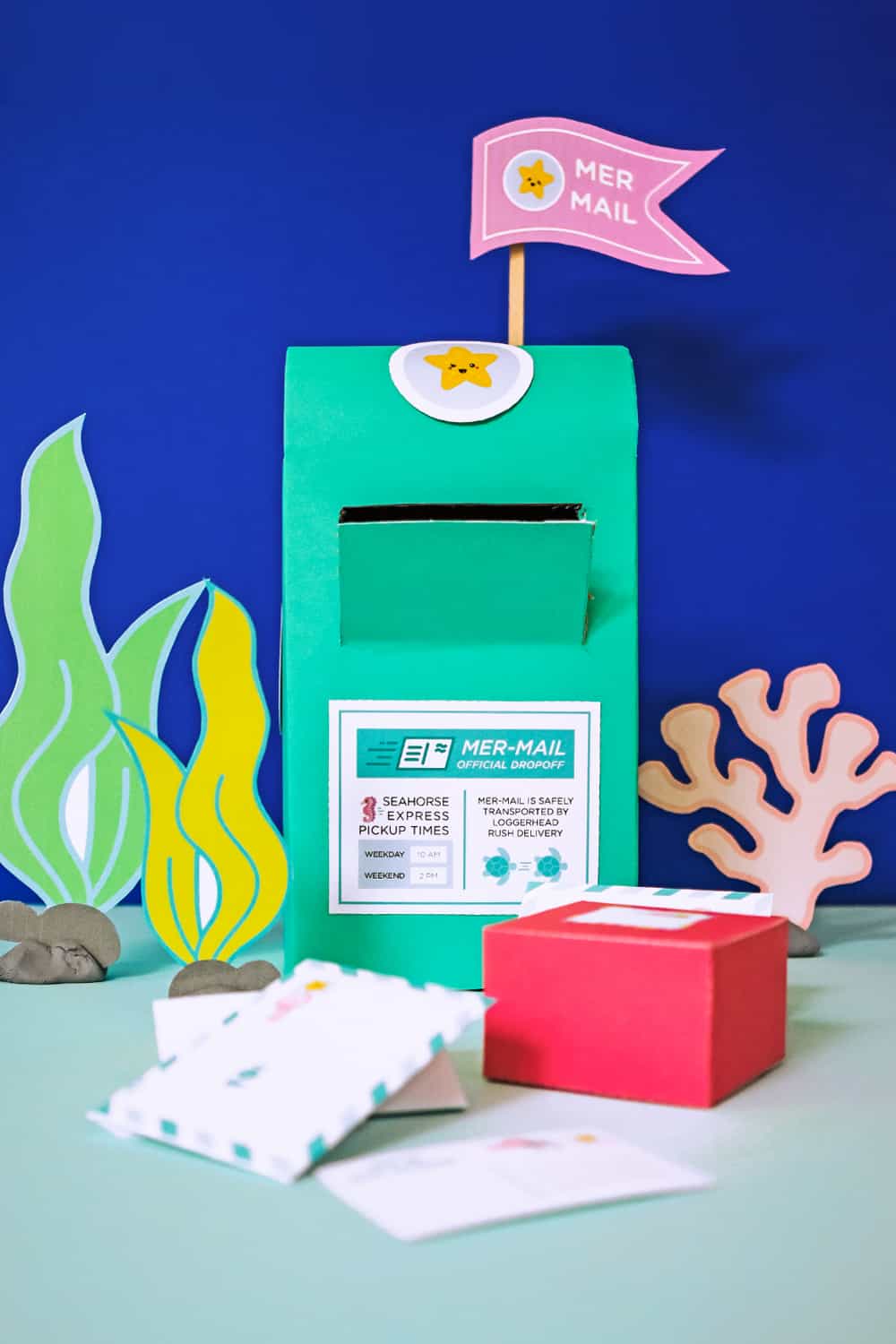 Make a Mer-Mailbox craft and fun Mermail with our free printable! 