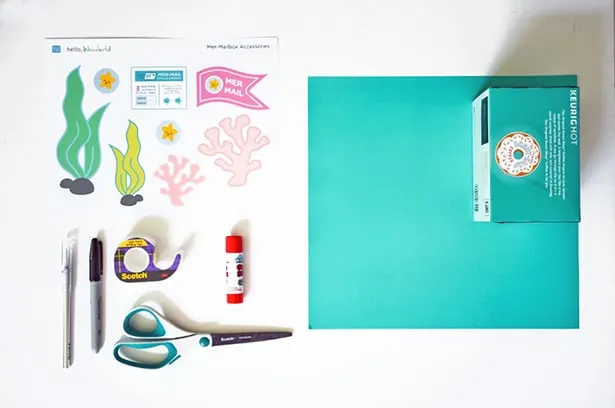 Make a Mer-Mailbox craft and fun Mermail with our free printable! 