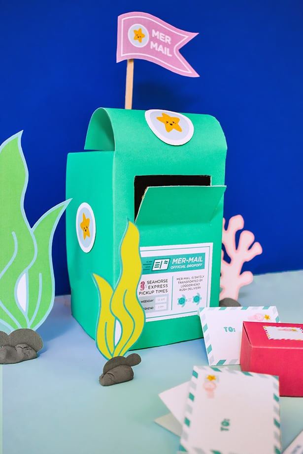 Make a Mer-Mailbox craft and fun Mermail with our free printable! 