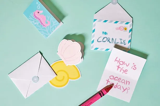 Make a Mer-Mailbox craft and fun Mermail with our free printable! 