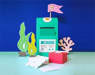 Make a Mer-Mailbox craft and fun Mer-Mail with our free printable!