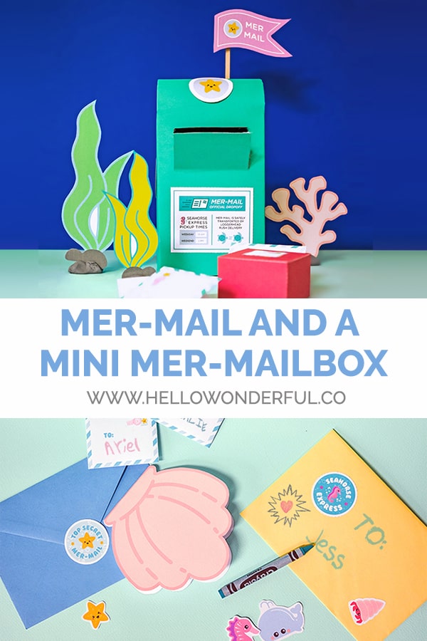 Make a Mer-Mailbox craft and fun Mermail with our free printable! 