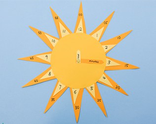 Teach your little ones how to tell time with this cute DIY sun clock craft and learning tool!