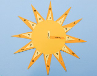 Teach your little ones how to tell time with this cute DIY sun clock craft and learning tool!