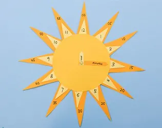 Teach your little ones how to tell time with this cute DIY sun clock craft and learning tool!