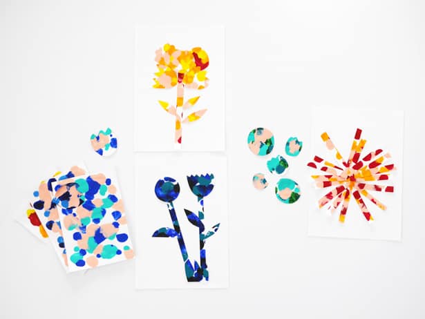 Easy and beautiful paint dot symmetry art for kids!