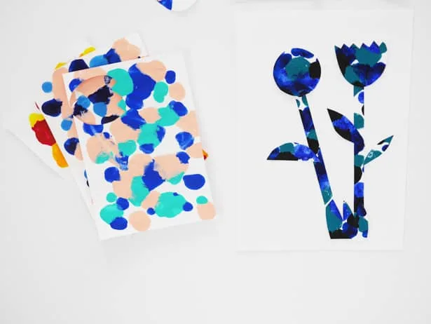 Easy and beautiful paint dot symmetry art for kids!