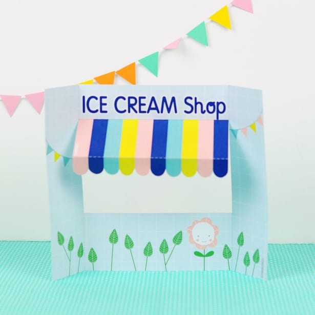 Make a cute ice cream shop for pretend play with our free printable! From hello, Wonderful