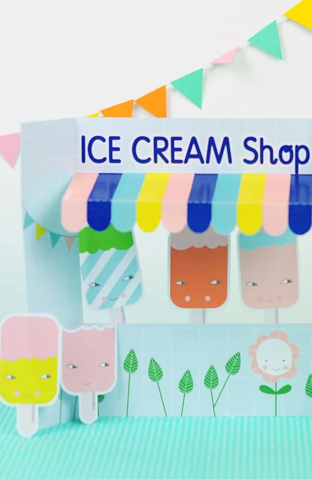 Make a cute ice cream shop for pretend play with our free printable! From hello, Wonderful