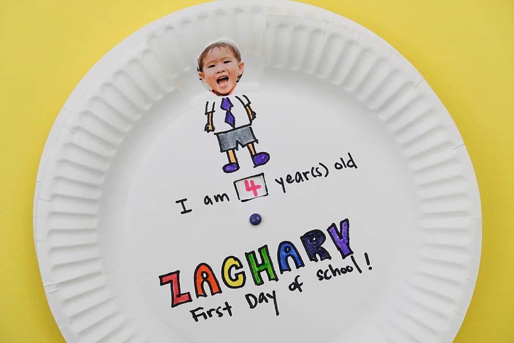 A cute and easy school paper plate craft for your kids!