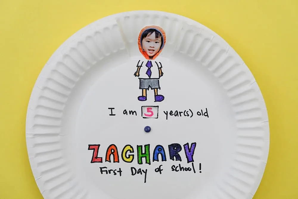 A cute and easy school paper plate craft for your kids!