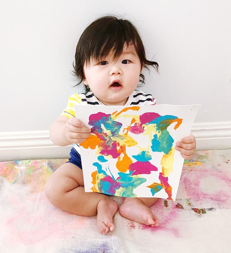 Mess Free Painting for babies - Amma Today