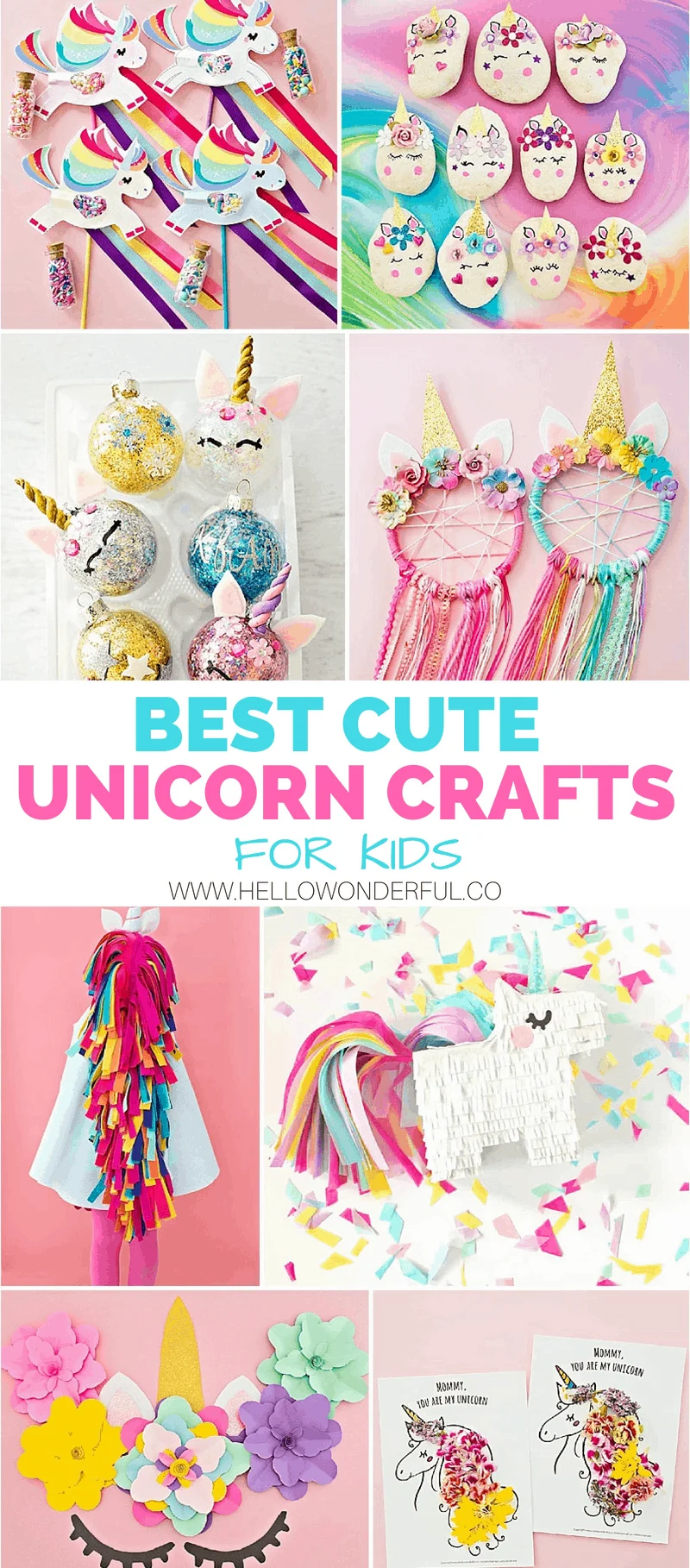 Unicorn Crafts - Free Templates - Party with Unicorns