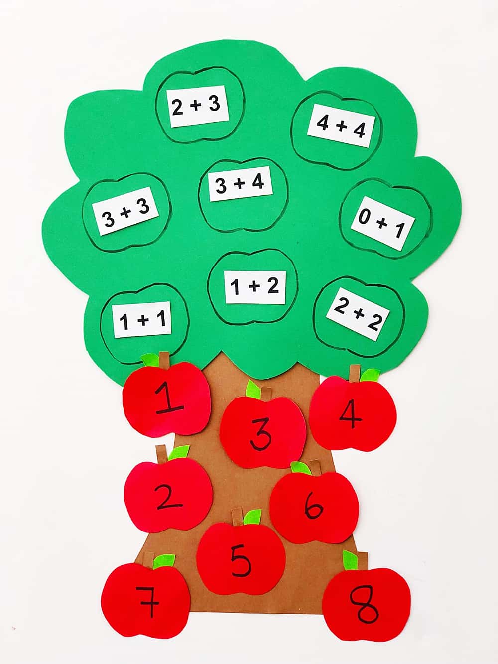 Apple Tree Points Paired With Apple Tree Toy Teaching Aids Math Kids Toys CS 