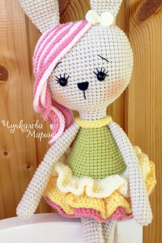 bunny cute animal crochet toy pattern