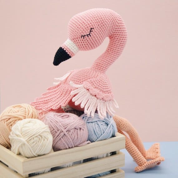 cute flamingo crochet toy pattern