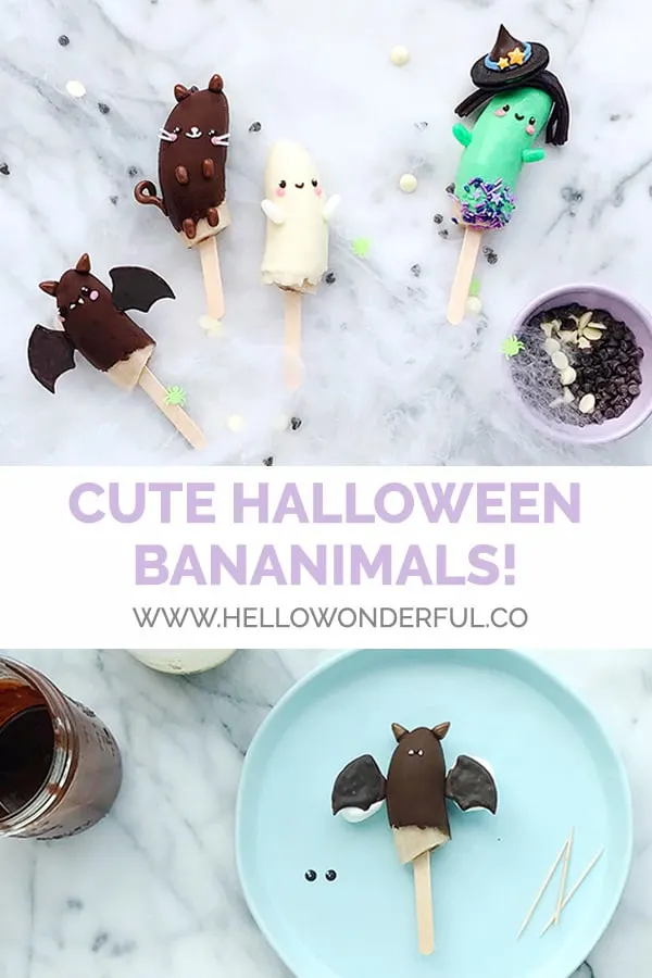 Make healthy, yummy Halloween bananimals for a spooky seasonal snack