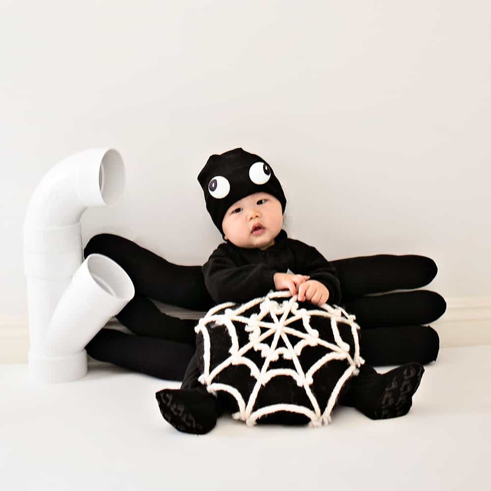 Make an adorable and easy DIY Itsy Bitsy Spider costume!