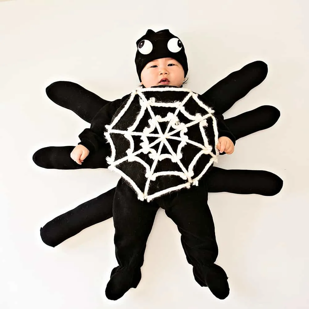 Make an adorable and easy DIY Itsy Bitsy Spider costume! 