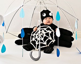 Make an adorable and easy DIY Itsy Bitsy Spider costume!