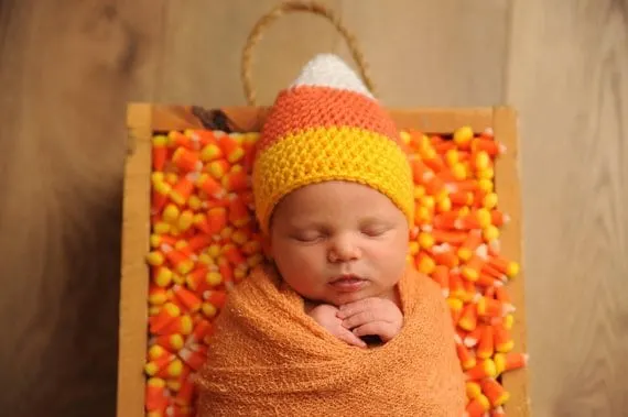 baby candy corn hat costume
