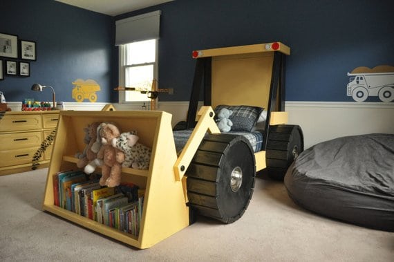 Kids construction bed deals