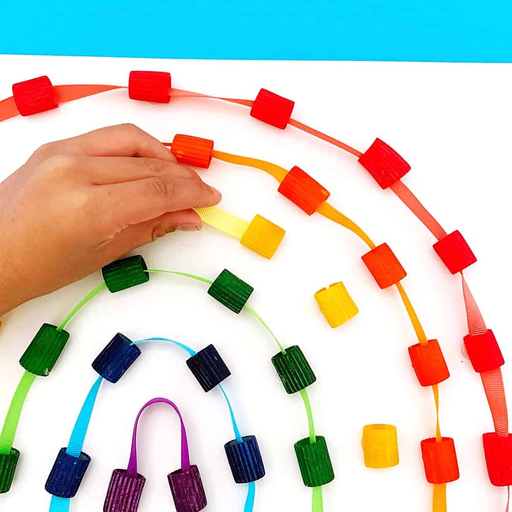 Яркие развивающие модули. Радужные спагетти. Rainbow activities for Kids. Rainbow pasta. Activity material