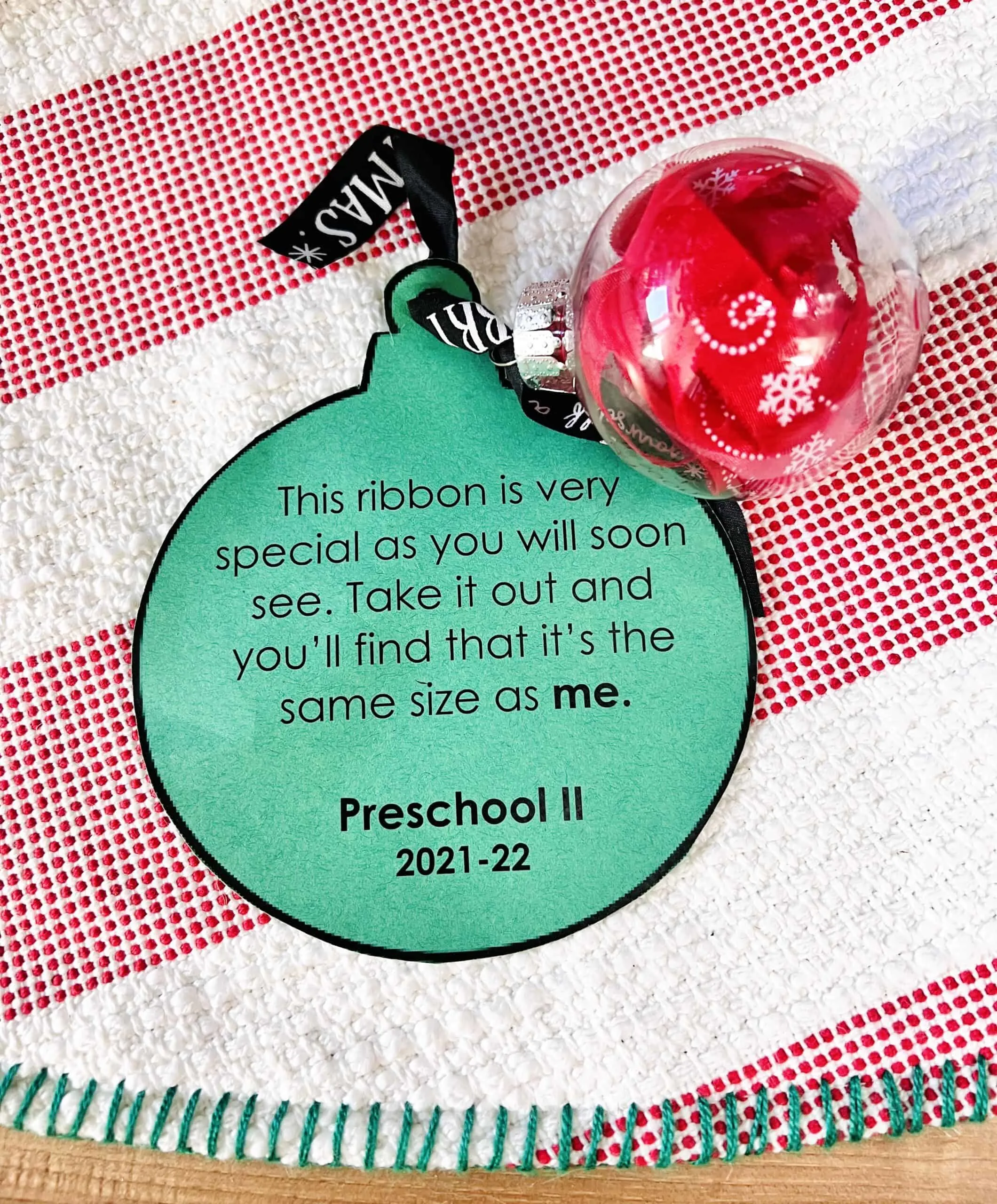 Ribbon Keepsake Ornament