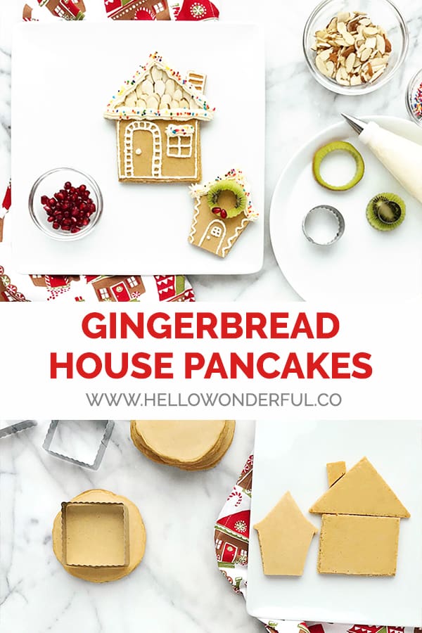 Make these festive Gingerbread Pancakes for a holiday breakfast or party surprise! 