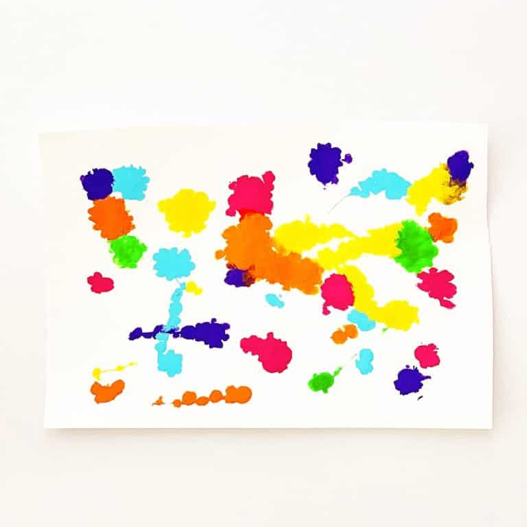 BABY MESS FREE BUBBLE WRAP PAINTING hello, Wonderful