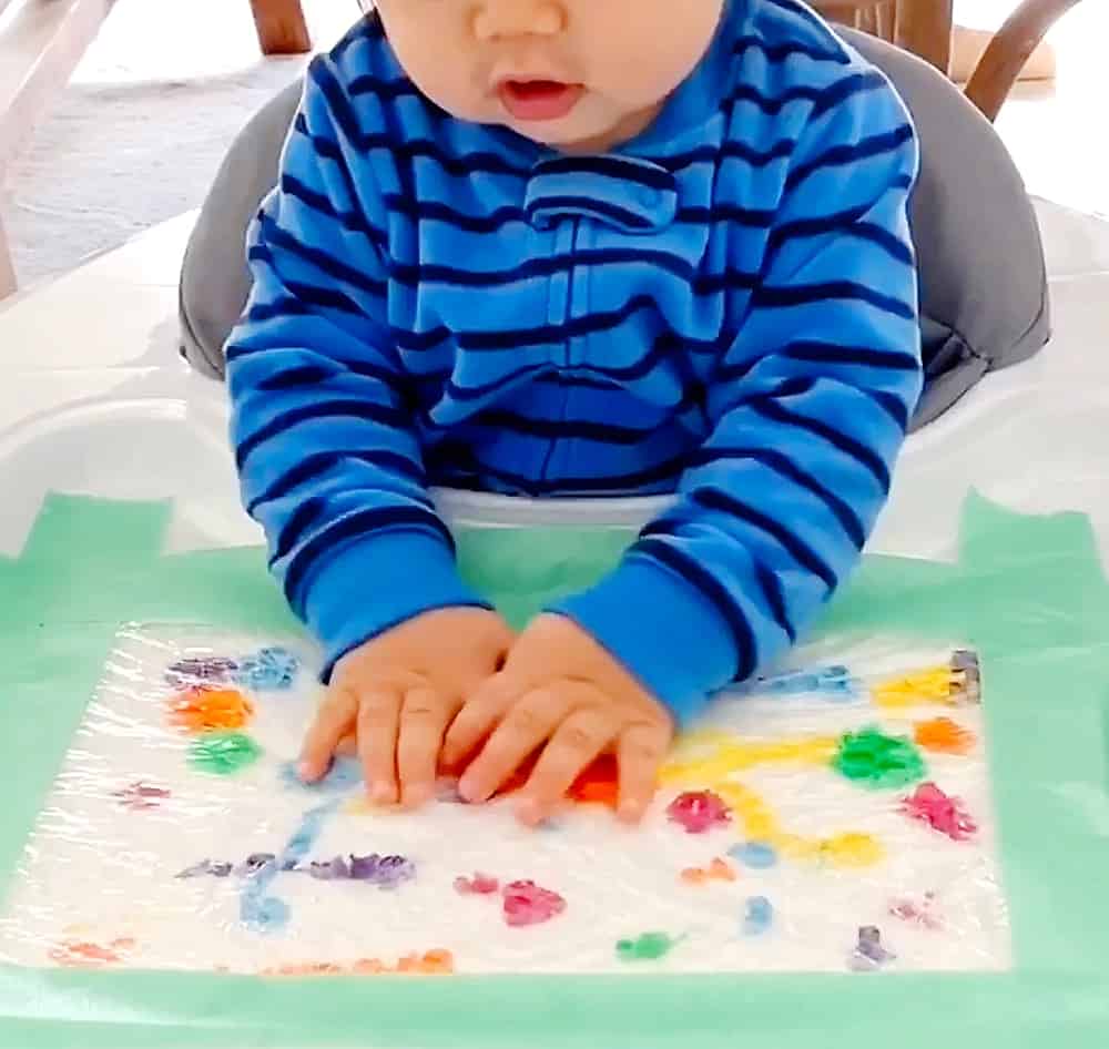 Bubble Wrap Paint - Mess-Free Sensory Painting