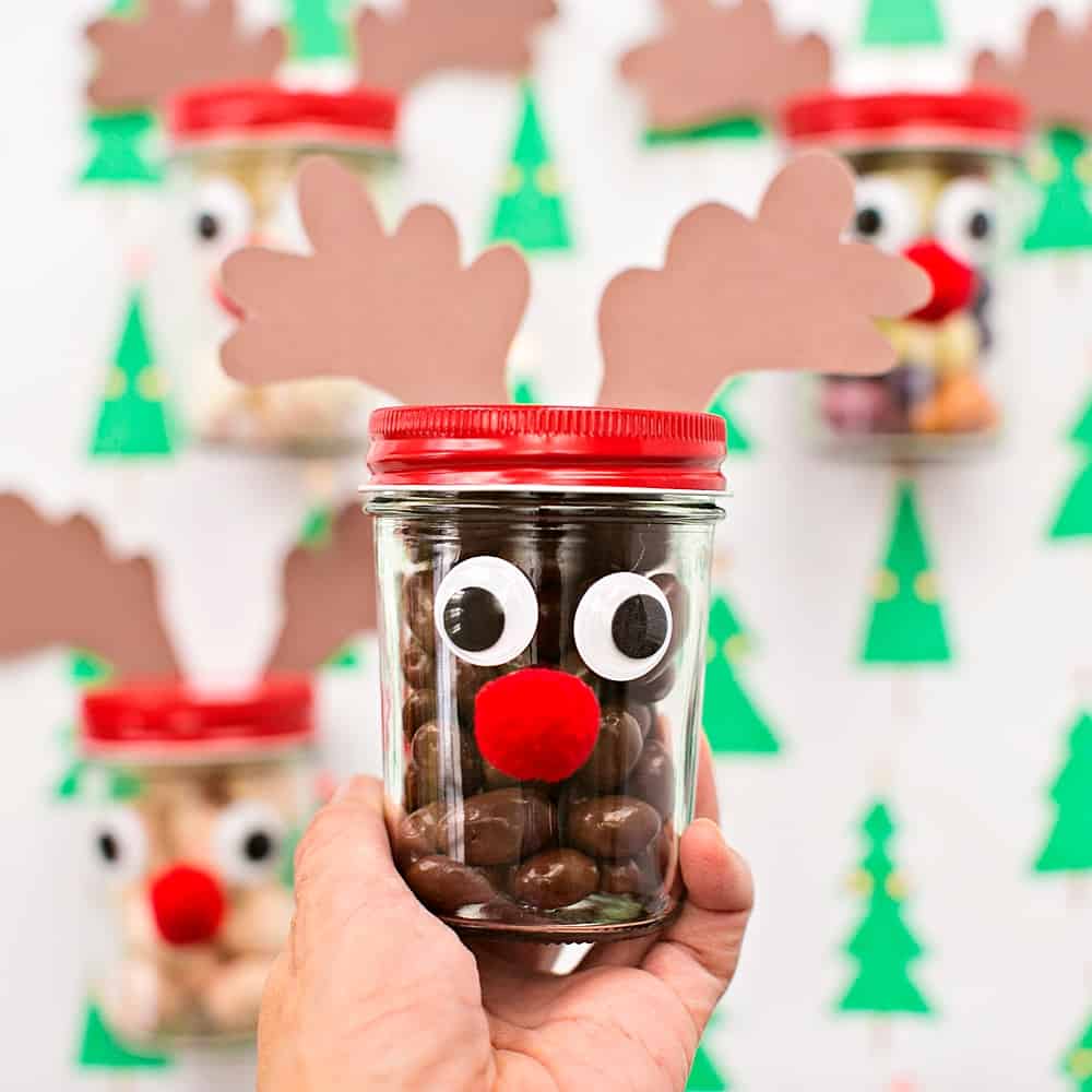 RUDOLPH REINDEER JAR TREATS AND GIFTS - Hello Wonderful